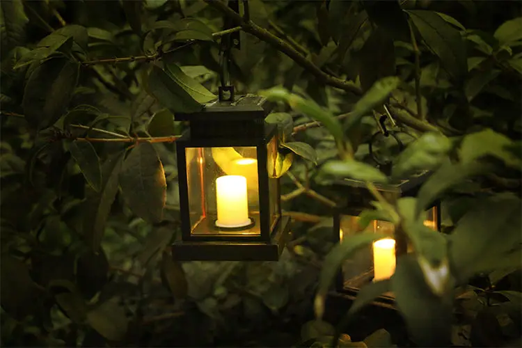 Party Festival Garden Decorative Led Solar Lights Outdoor Solar Candle Lanterns For Garden Landscape