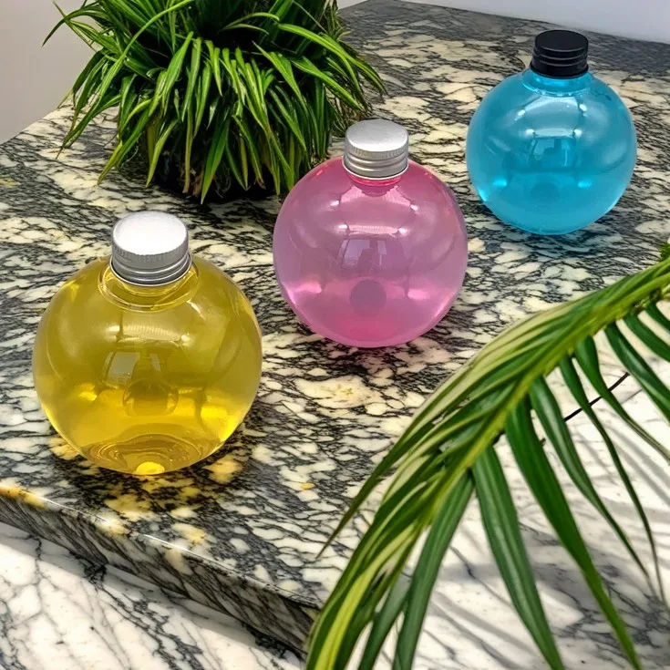 250ml ball shaped sprayer green plastic spray bottle for sanitizer water spray hair dressing Lotion Bottle Shampoo Bottle