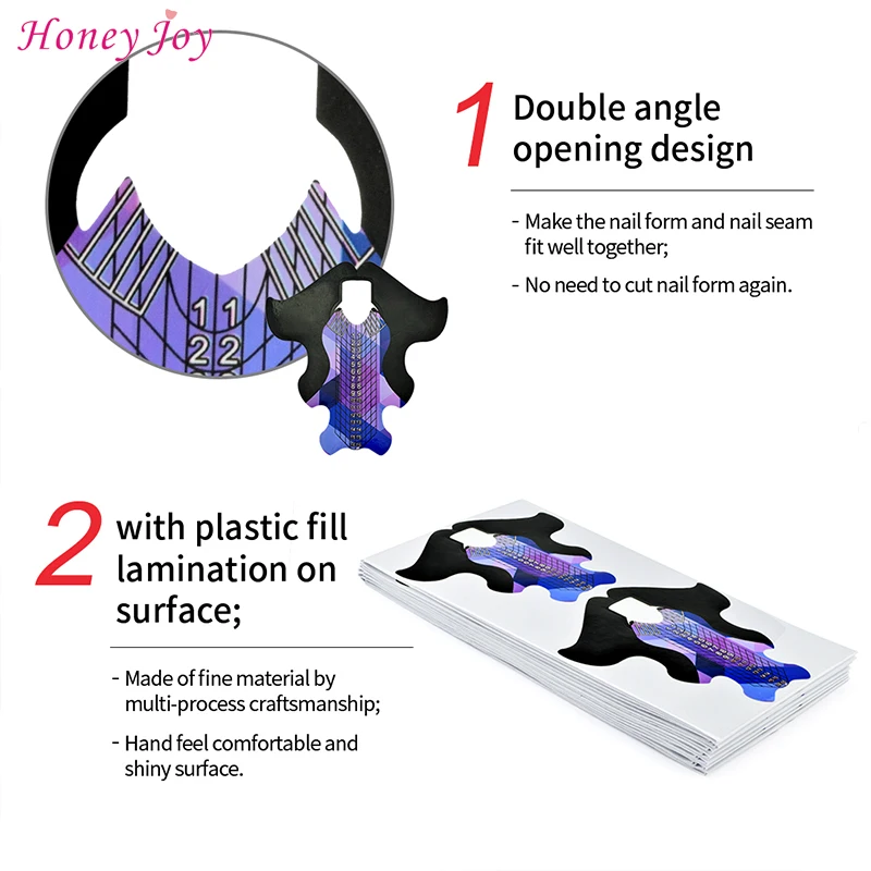 High Quality 100Pcs Fish Patten Uv Gel Acrylic Curve Nail Tips Extension Full