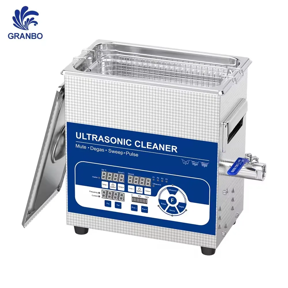 Ultra Sonic Bath 3.2L Dental Glasses Watch Ultrasonic Jewelry Cleaner with Sweep Pulse Degas Power Adjustable Cleaning Machine