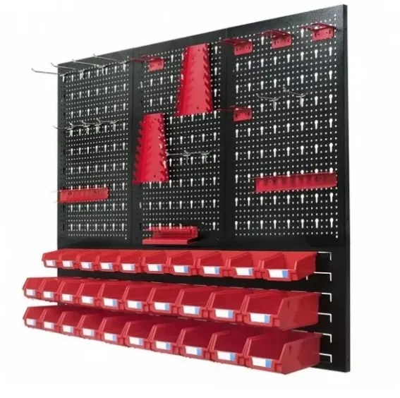Настенная доска SPCC аксессуары для подвесных инструментов pegboard дисплей стальная панель на стене Органайзер
