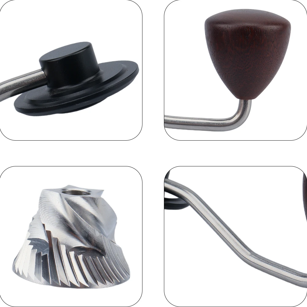 Hot Selling Wholesale Stainless Steel Home Manual Grinder Coffee Grinder Good Price Bean Mill Black Color Hand Coffee Grinder