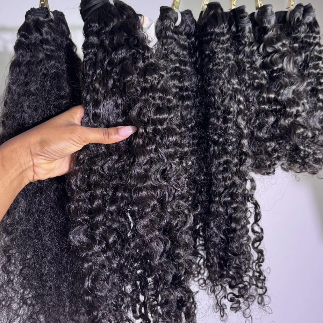 Burmese curly deep curly human hair bundles wholesale natural wave raw hair weaves extensions