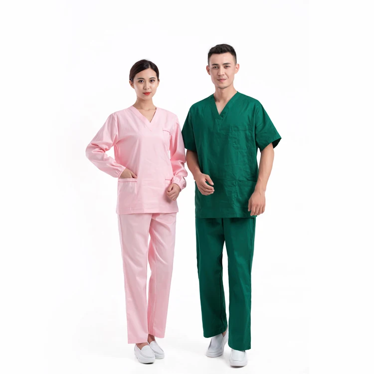 reusable scrub suits Reusable Scrub Suit jogger style fig doctor nurse scrub suit sets medical hospital uniform clinic uniform