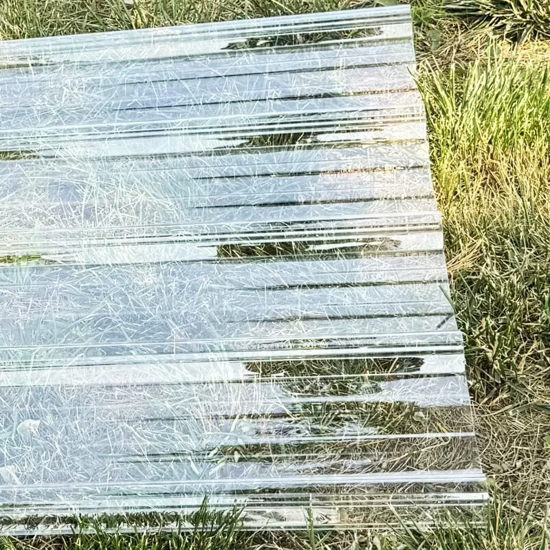 2.5mm 1.5mm Clear Brown Covers Corrugated Plastic Patio Cover Policarbonato Tile Polycarbonate Wave Greenhouse Roofing Sheet