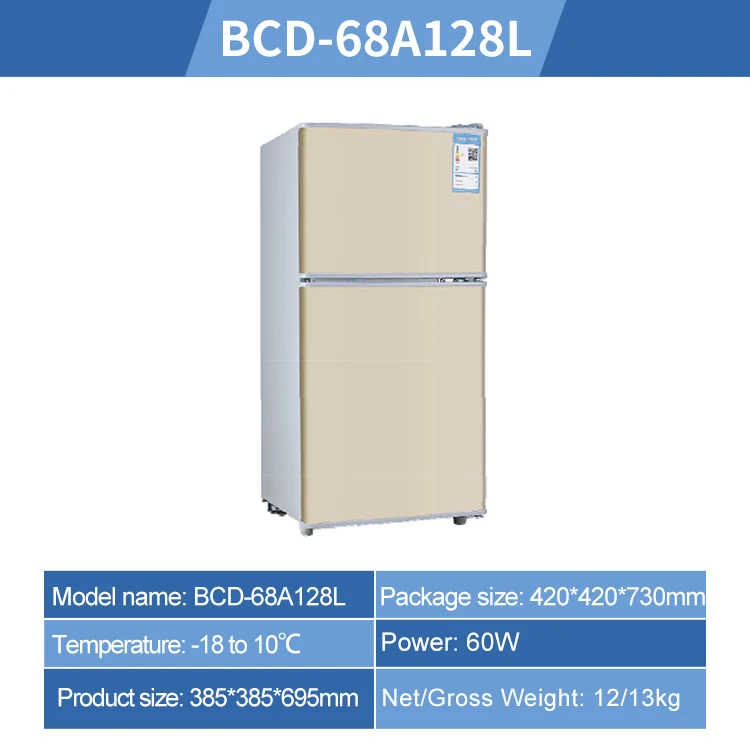 Factory Price Hotel Fridge Home Use Compact Refrigerator Fridge Double Door Fridges Refrigerator for Homes Compact Refrigerator