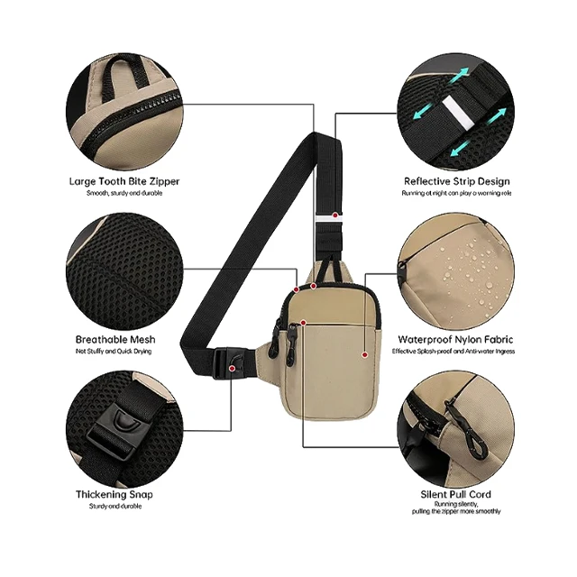 custom embroider small Purse Women Phone Chest Single Shoulder Mini Crossbody cross bag sports shoulder bag men belt bag