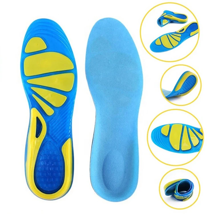 Gel Silicone Insole Shoe Inserts Sports Gel Massage Insole Arch Support Inserts Shoe Insoles