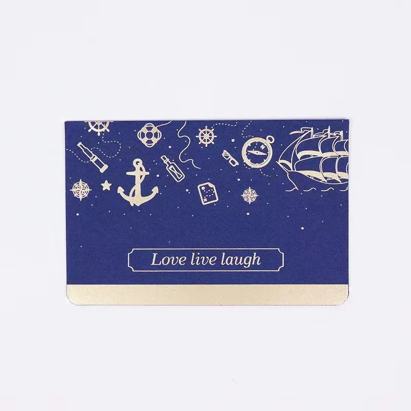 High Quality Wholesale Rose Gold Foiling Greeting/thank You/postcard/paper Cards