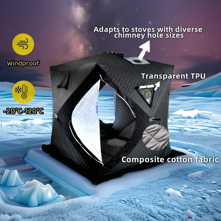 hot sale  Pop Up  sauna tent portable outdoor hiking insulated camping winter ice  fishing tent camping tent
