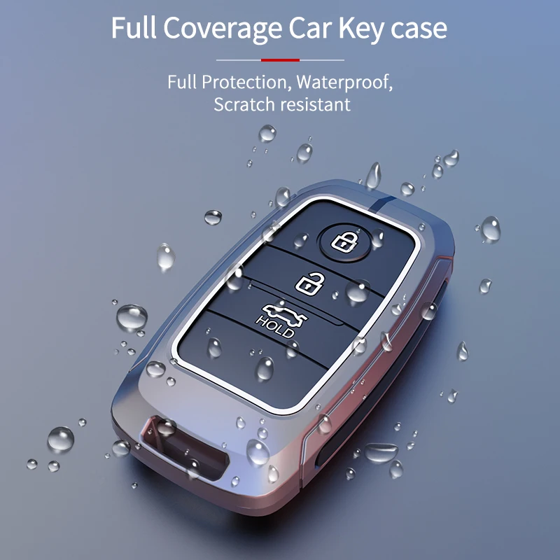 Luxury Car Accessories  Mental Silicon Car Key Cover Case For KIA Sorento 2012 2015