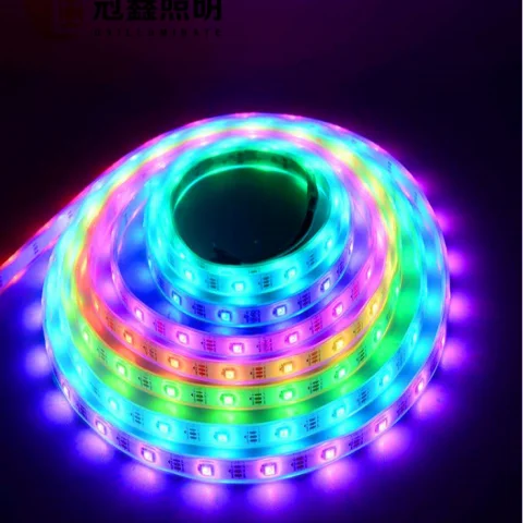 Красочные светодиодные полосы Rgb IP67 водонепроницаемые DC5V 60 90 света 40 м (2 рулона 20 м) Bluetooth Sma пейзаж