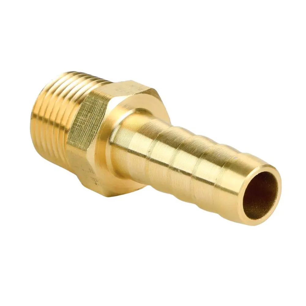 China Factory Pipe Fitting Water Meter Connector Rigid BSPT Hose Barb Adapter
