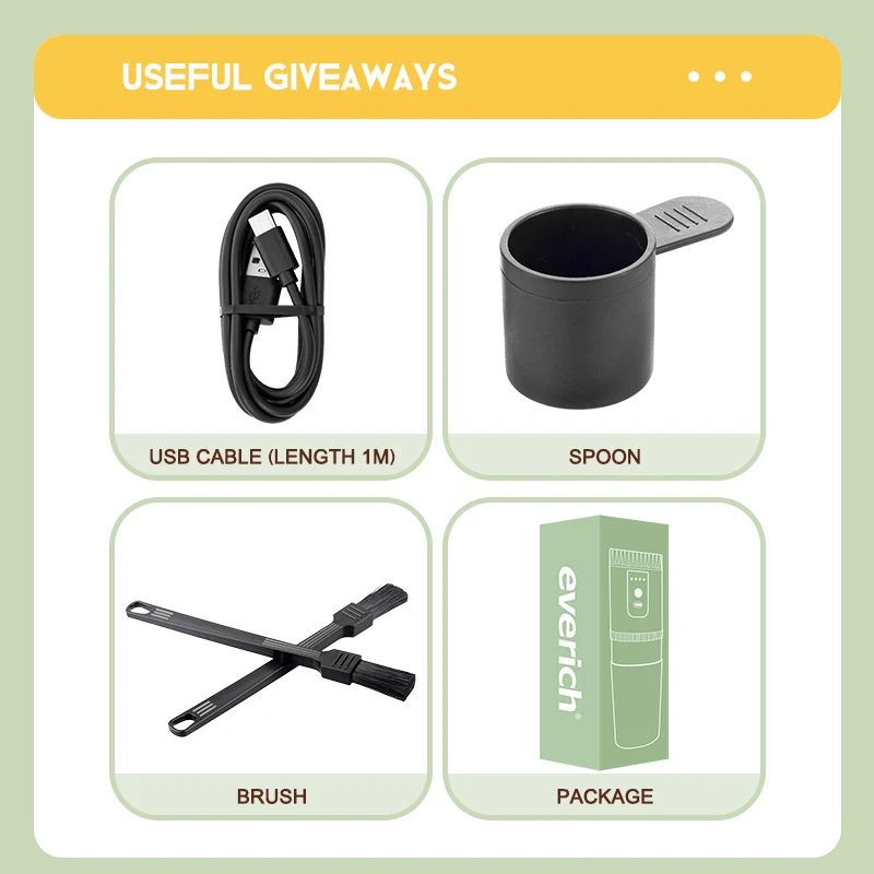 best coffee grinder for powder or capsule electric coffee maker with usb charging portable espresso coffee machine