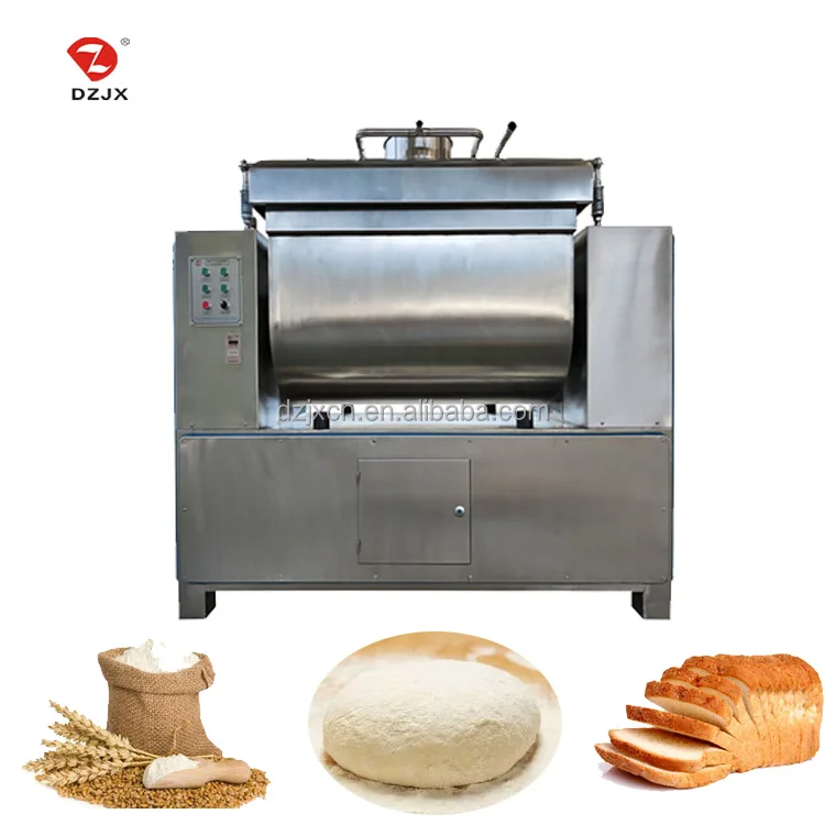 Commercial Dough 304 Stainless Steel 300Kg Horizontal Kneading Dough Machine For Bakery Dough Mixer