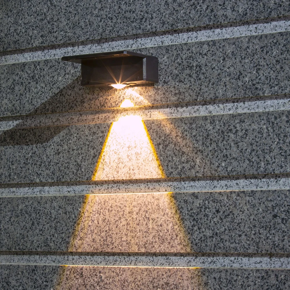 1 Led Ip65 Waterproof Solar Led Wall Washer Light Garden Yard Fence Up And Down Solar Wall Light For Garden