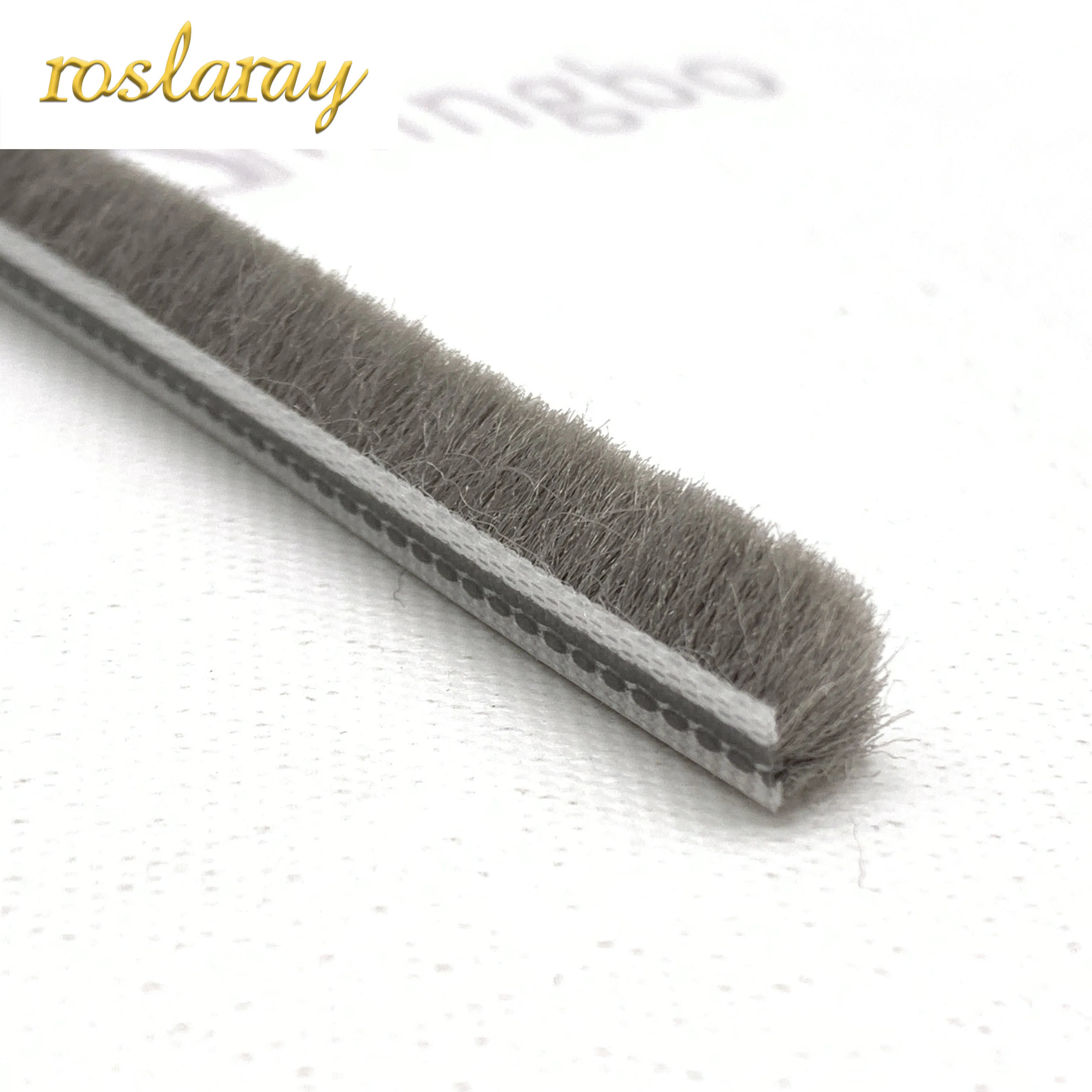 Factory Price Adhesive Weather Strip Wool Top Pile Aluminum Window Door Seal Strip