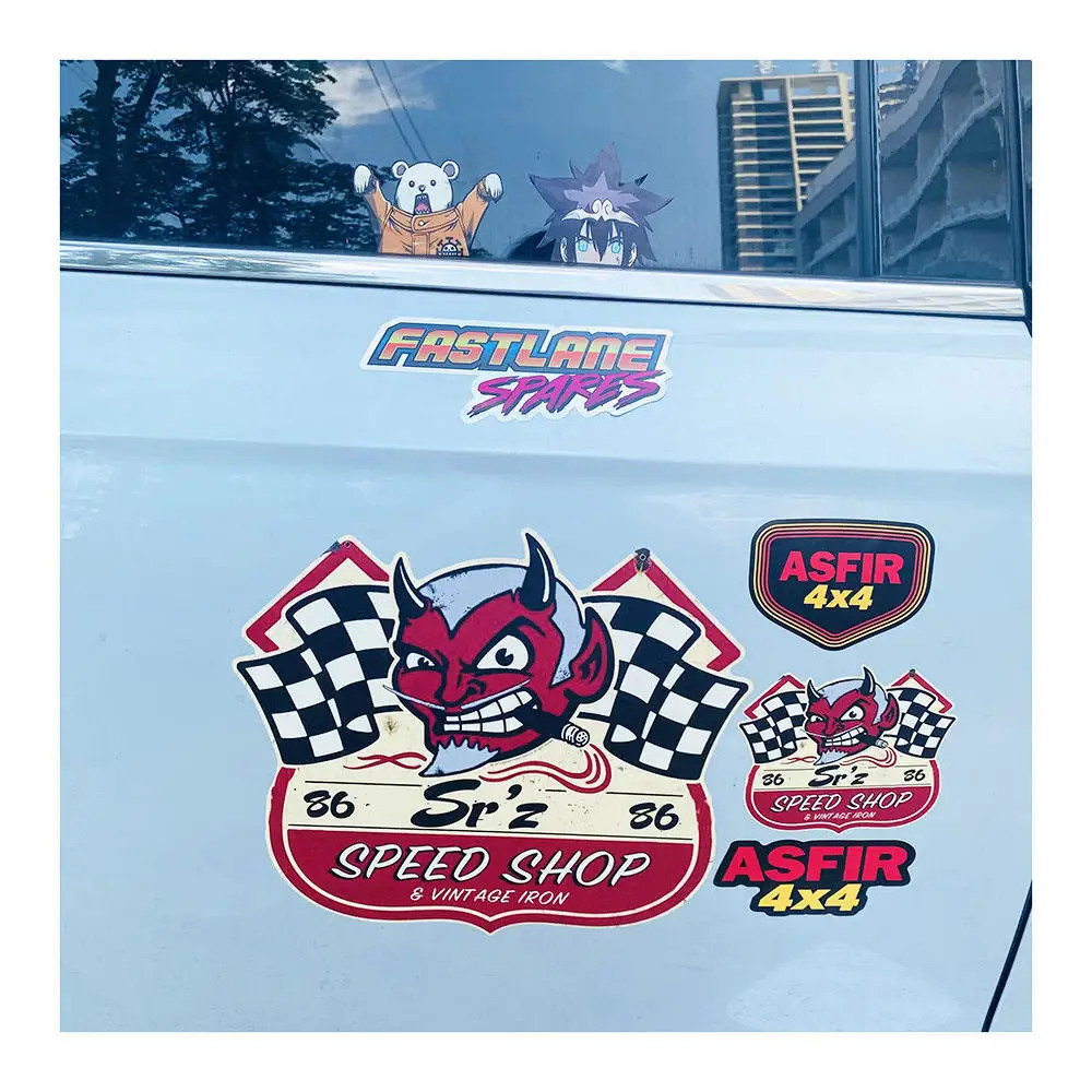 Custom Colors Sticker Seamless Label Removable Car Decal for Bumper Advertising Signs