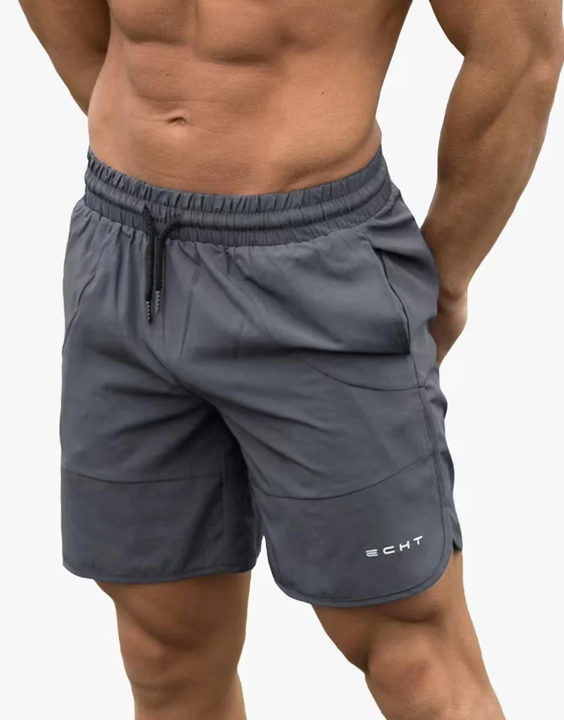 Men 7' Inch Spandex Workout Shorts  wholesale Quick Dry Mesh Fitness Men short pants  Cargo Gym Shorts With Pockets