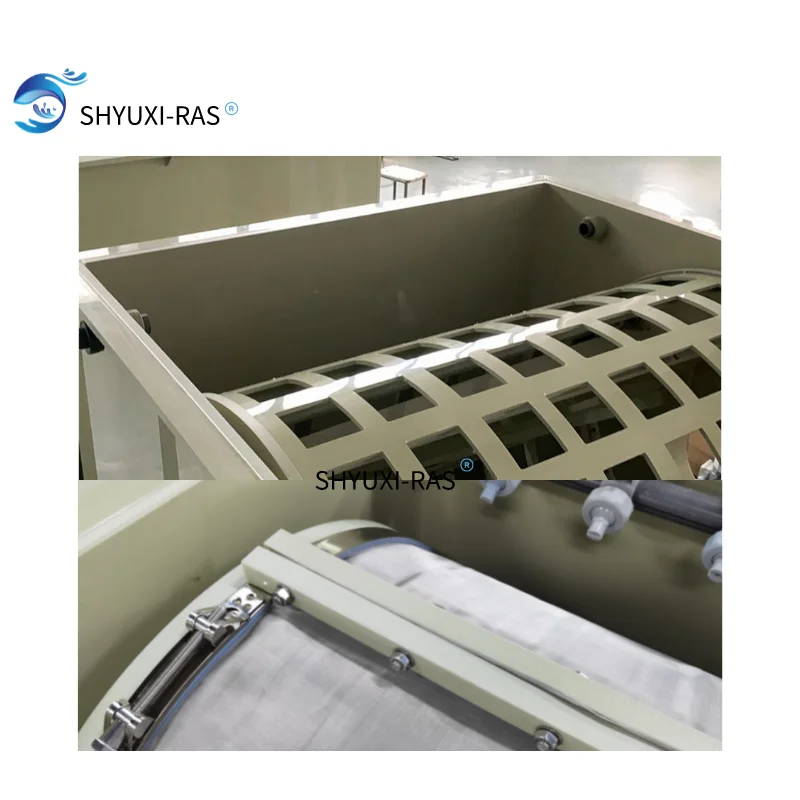 Ras fish farming water treatment machinery Rotary drum filter aquaculture For Aquaponic Shrimp farm