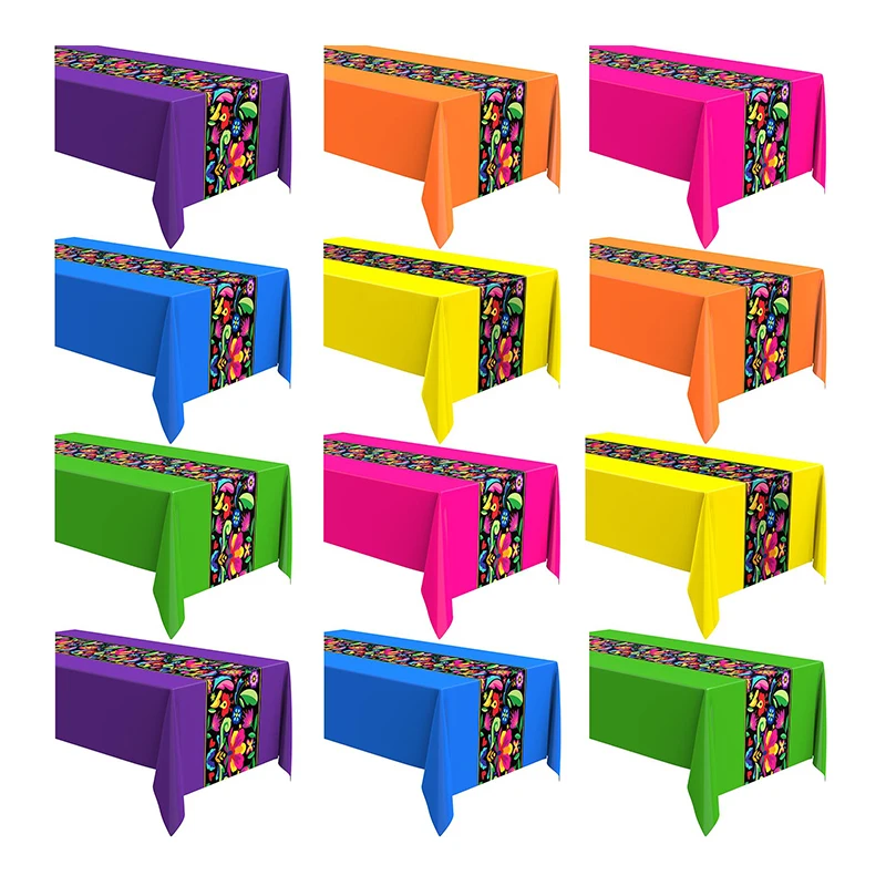 Factory Directly Cheap Price Custom Design Any Sized Vivid Color Mexican Decorations Tablecloth Table Cloth for Party
