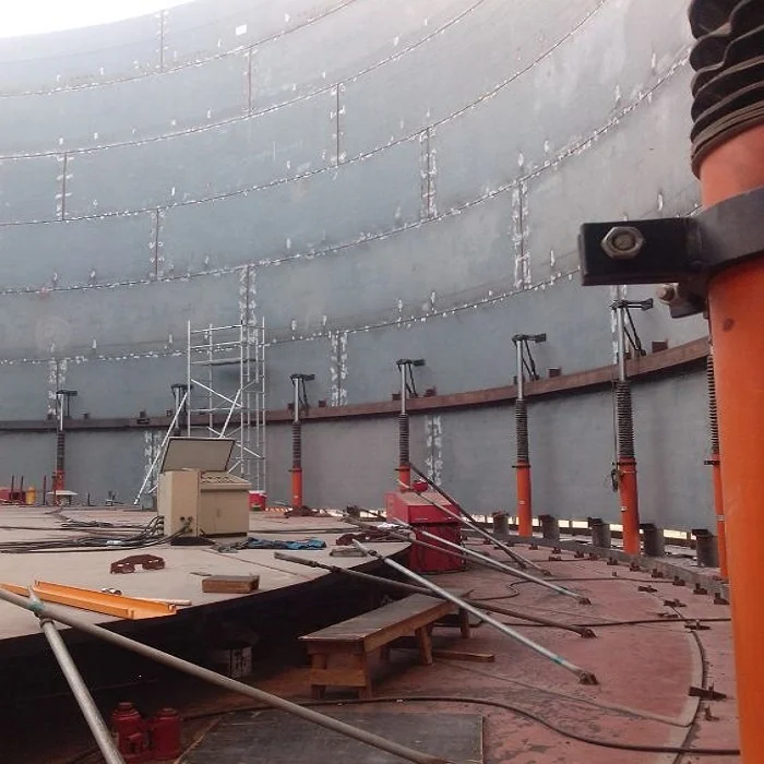 Tank Lifting Jacks and Lift Jack System Are Used For Assembling Grain Storage Tanks and Silos
