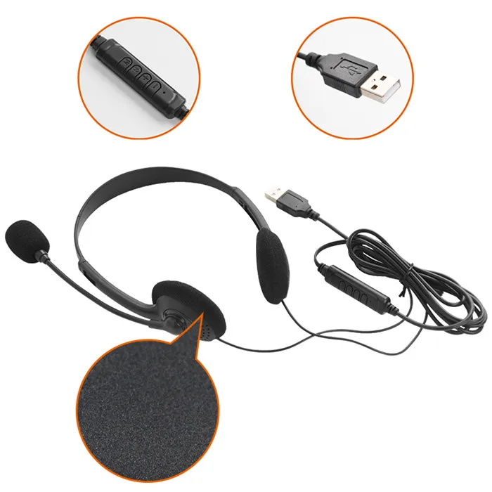 Cheap USB Call Center Headset with microphone