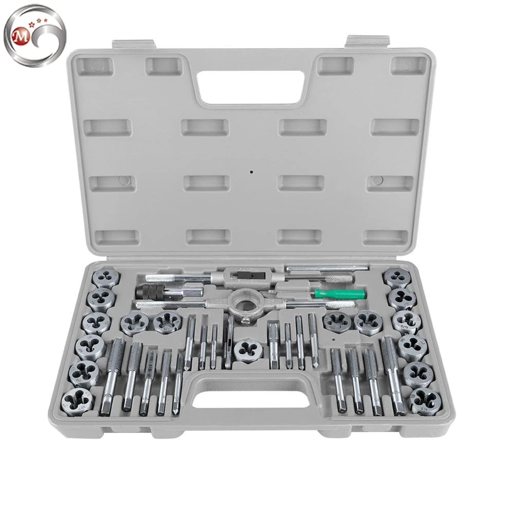 GOLDMOON 32pcs 40PCSMetric Hardened Steel Combination Garage Tool Kit Tap and Die Set