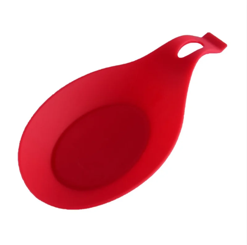 new silicone rest soup spoon, food grade silicone spoon rests