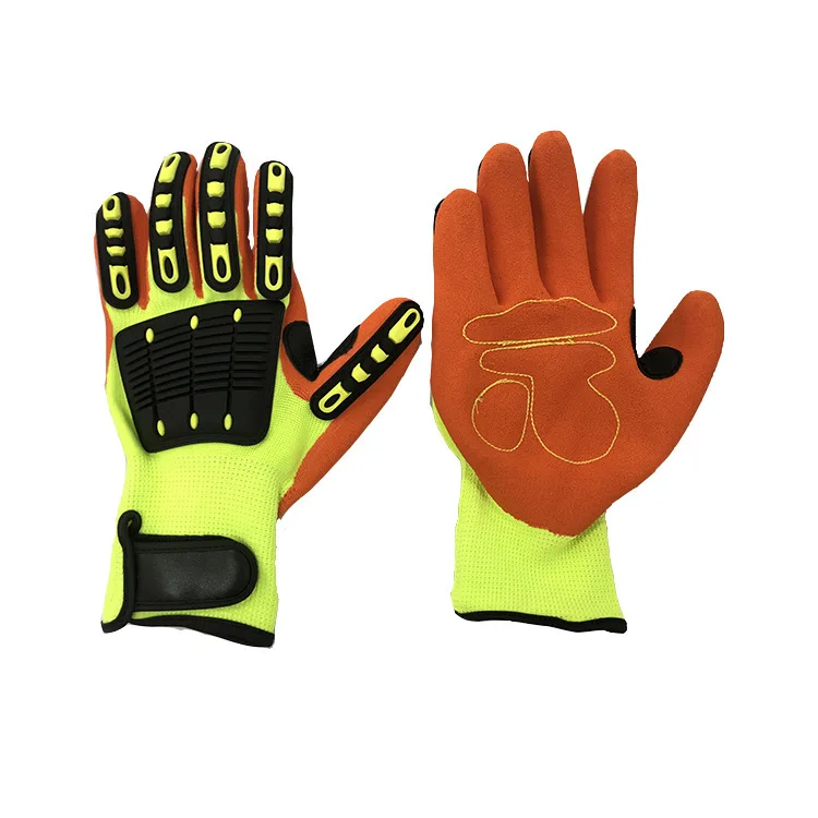 Hot Sale Anti-Shock Anti-Impact Mechanical Gloves Stab-Proof Clips Extruding Fire Rescue Miners Mining Safety Gloves