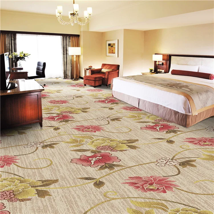  Modern Design Decorative Flooring Nylon Printed Carpet Custom Pattern Hotel