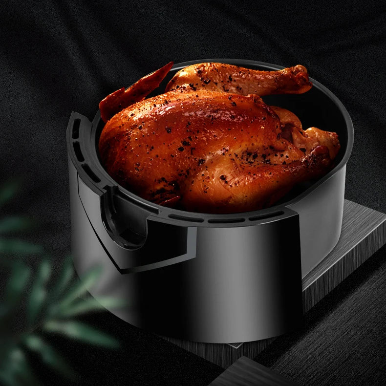 Portable 5L Capacity Steam Silver  Crest Stainless Steel Liner Digital Oven Air Deep Fryer/Air Fryer