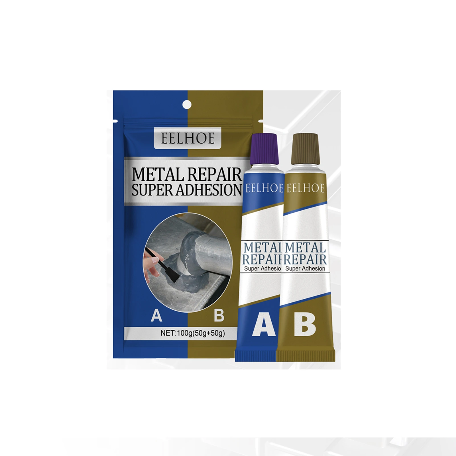 EELHOE OEMODM Super Fast AB Glue Metal Powerful AB Glue Crack Repair Resin Epoxy Coating Resin AB Glue