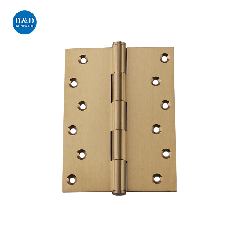 Solid Brass Plain Joint Hinge Square Residential Commercial Wooden Metal Door Hinge