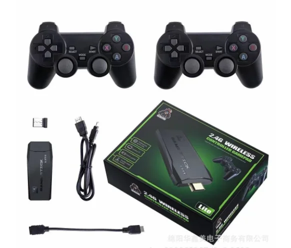 Family TV 32G/64G 2.4G Wireless Controller Gamepad 4K HD Video Game Console Dual Game Player