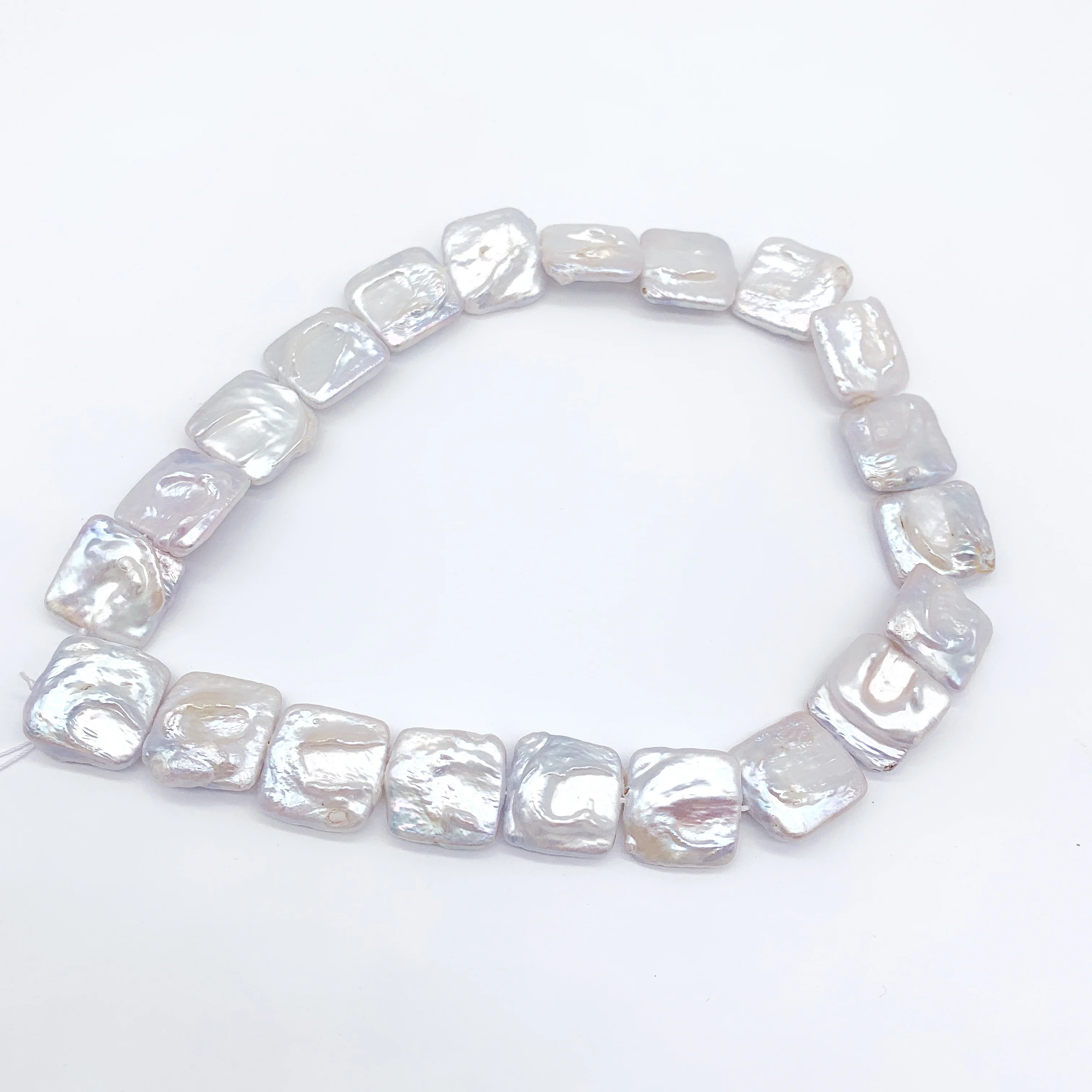 handcrafted square natural freshwater cultured baroque pearl loose pearls