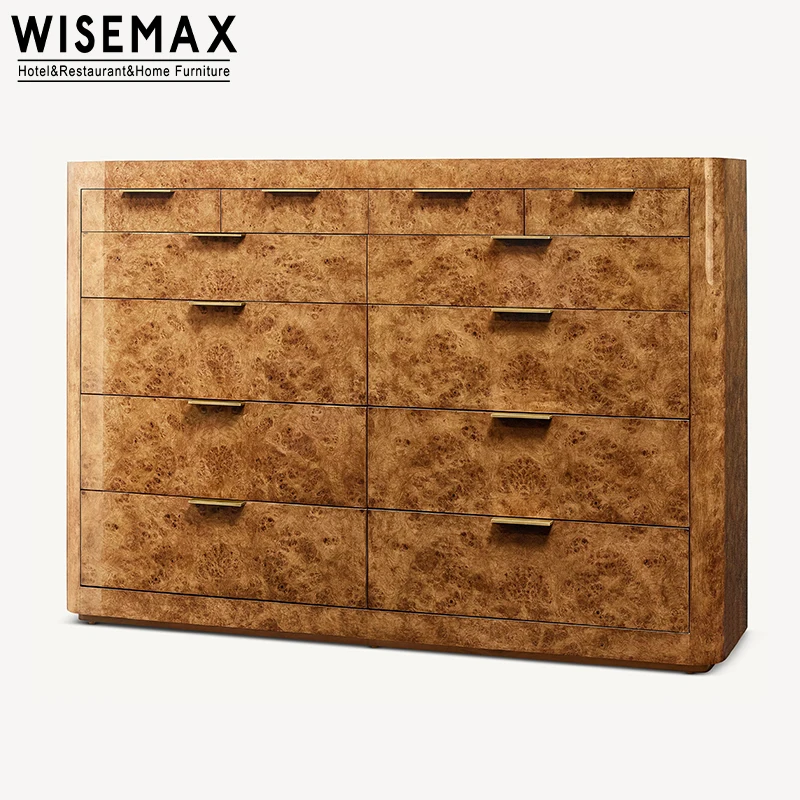 WISEMAX мебель в американском стиле ретро Блестящий деревянный шкаф для гостиной деревенский обуви с 12 ящиками