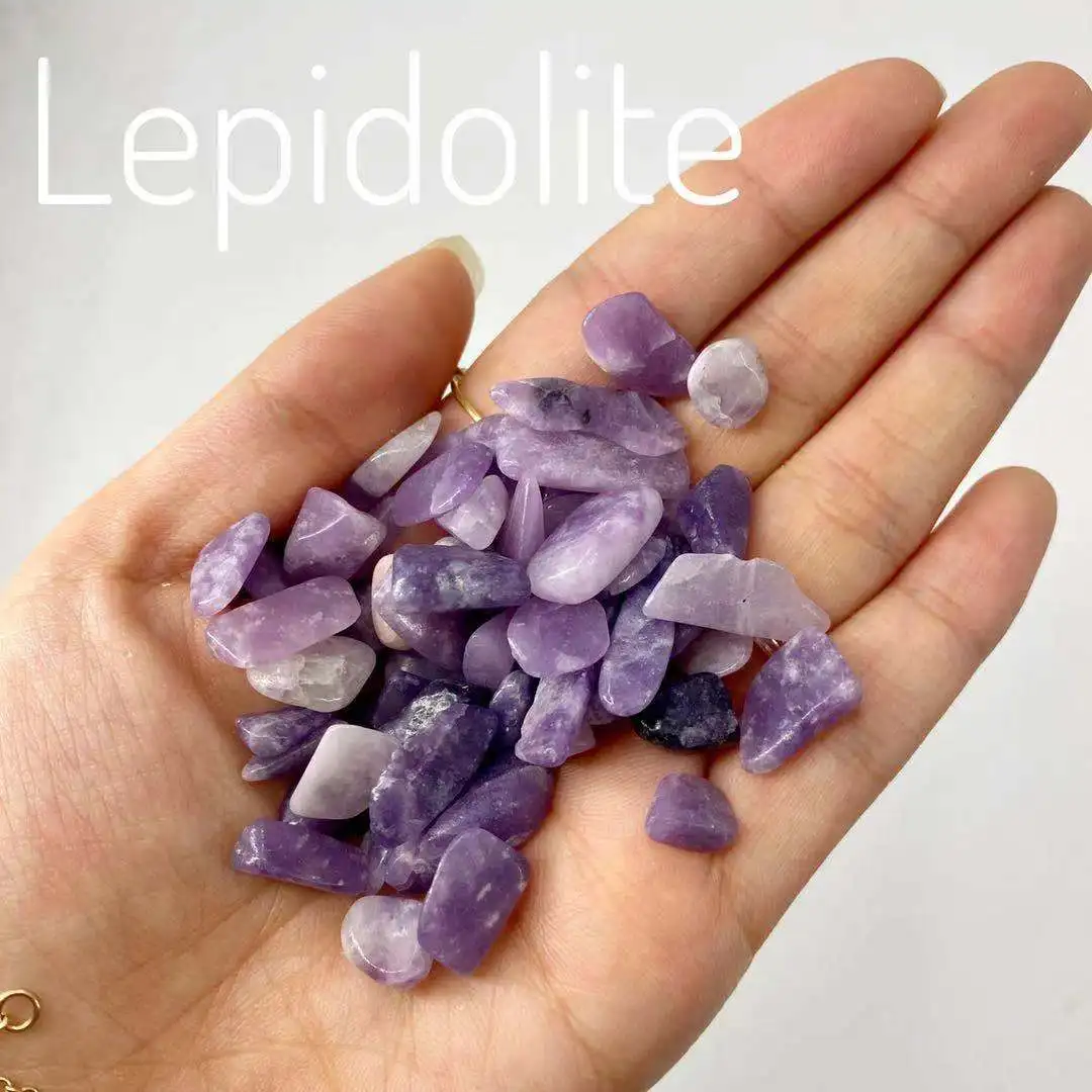 Wholesale natural crystal healing stone chips folk crafts crystal quartz tumbled gravel