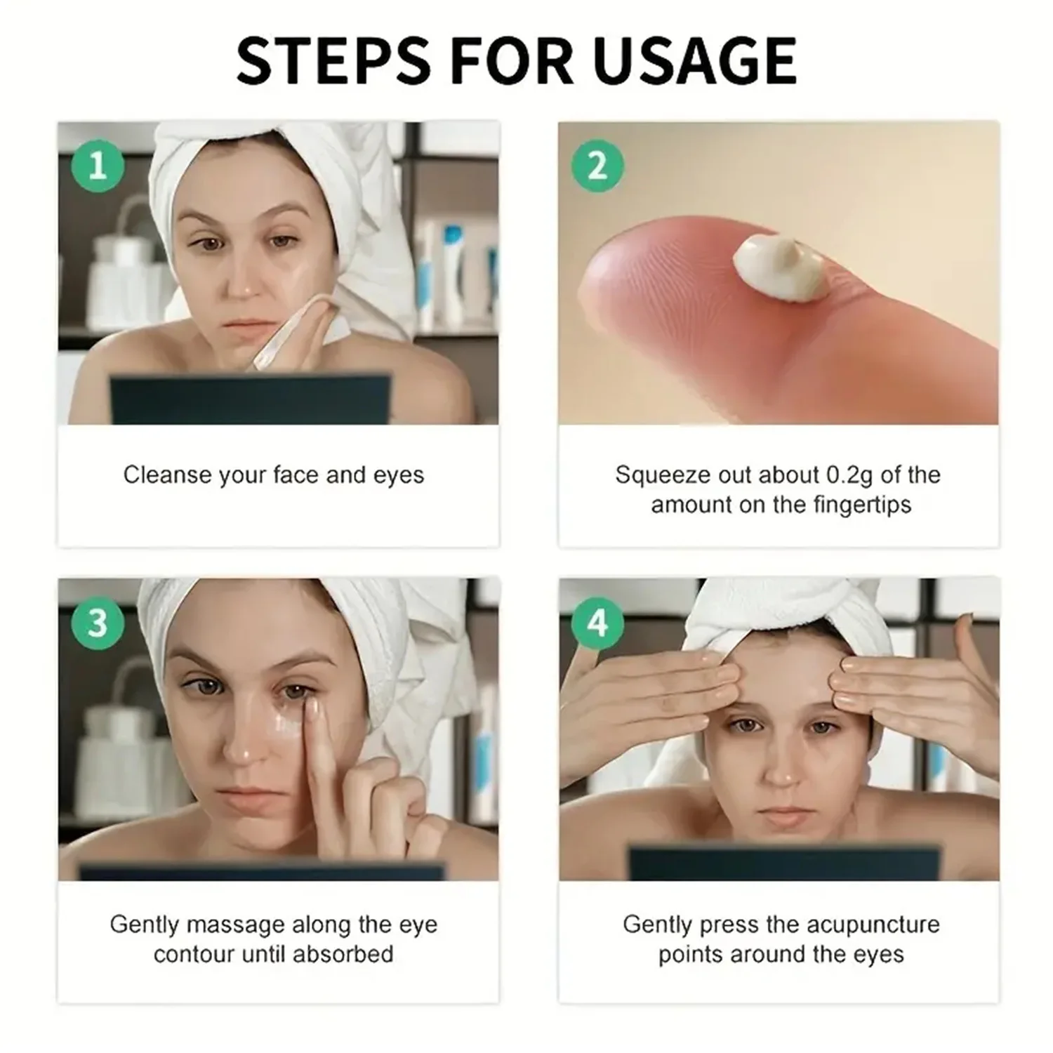 Peptide Eye Cream Eye Bags Dark Circles Removal Moisturizing Hydrating Serum Lifting Eye Skin Care Beauty Cosmetics