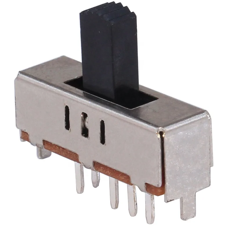 DP3T sliding Slide switch vertical DIP type 2P3T with 8 terminals DC 50V 0.3A  slide door contact switch