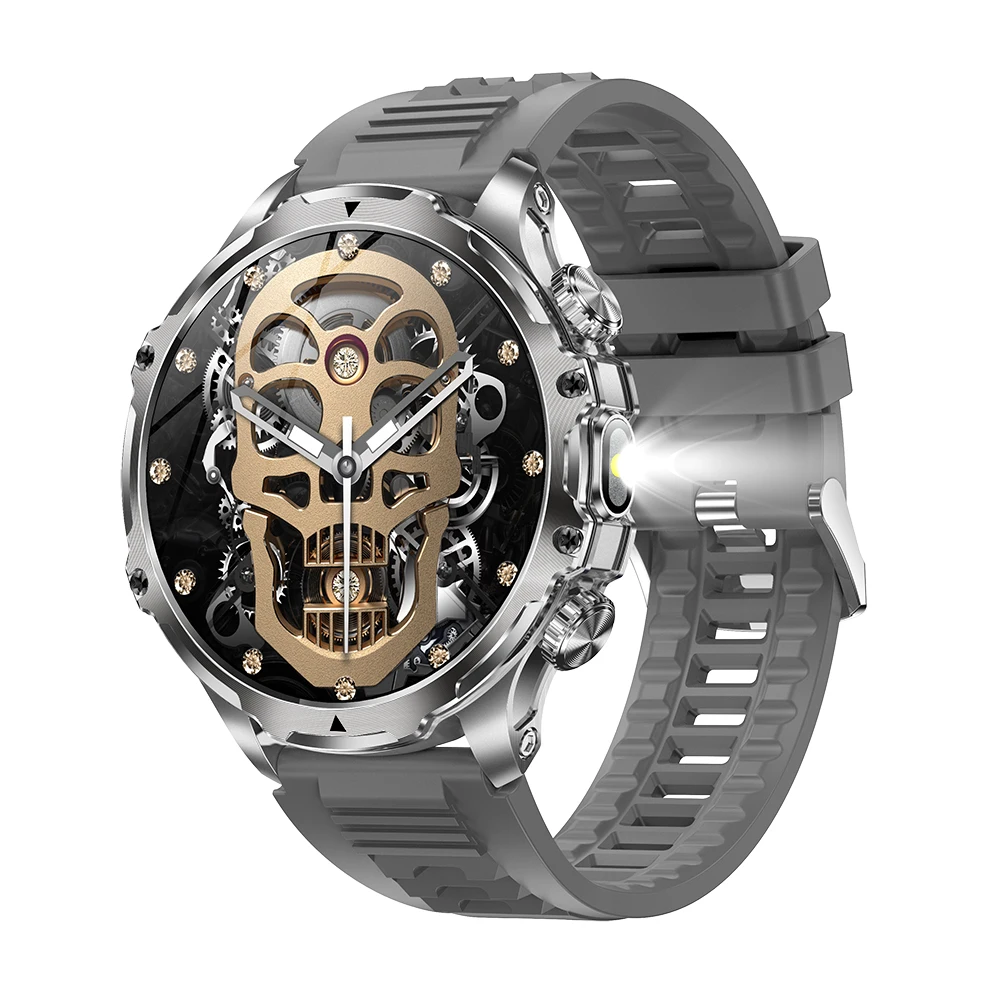 TKYUAN Outdoor Sports Watch Led Flash Light 1.85 Inch Big Screen 700Mah Battery Waterproof Sport Bluetooth Smartwatch For Men