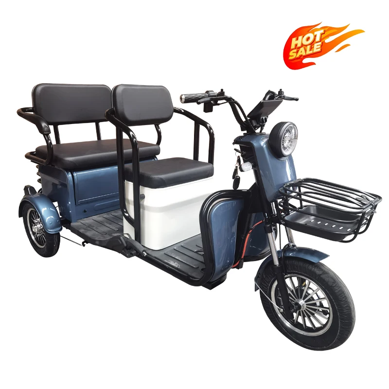 New Arrival 60V Load King Electric Tricycle 800W Open Street Stall Vehicle Long-Distance Home Agricultural Use