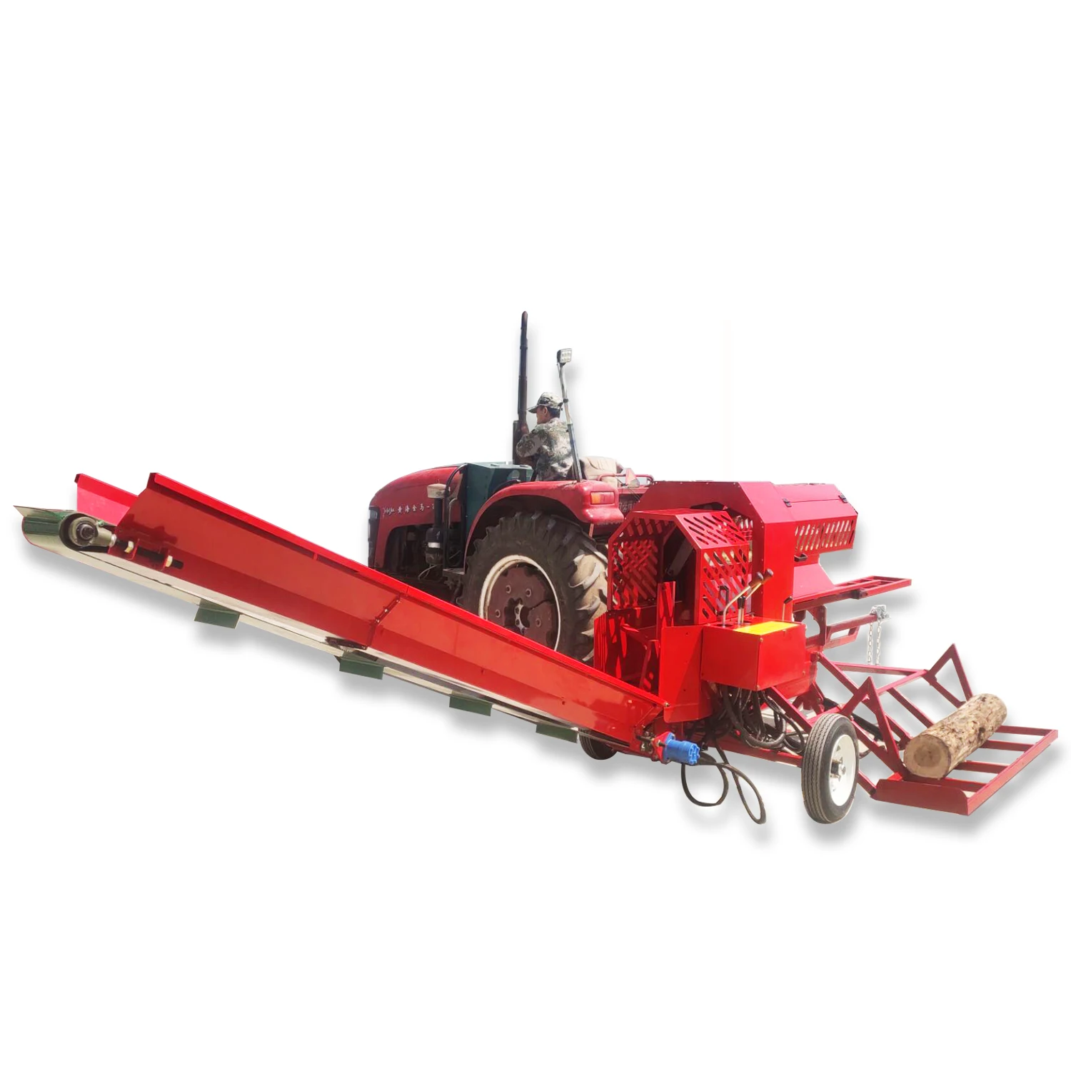 power off PTO big Log Diameter hydraulic system Splitting Machine Wood Processor power off PTO