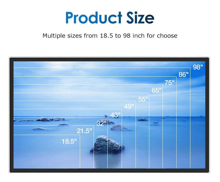 Крытый 4K ЖК-дисплей Digital Signage торговые центры устройство полноэкранный дисплей настенное крепление рекламный