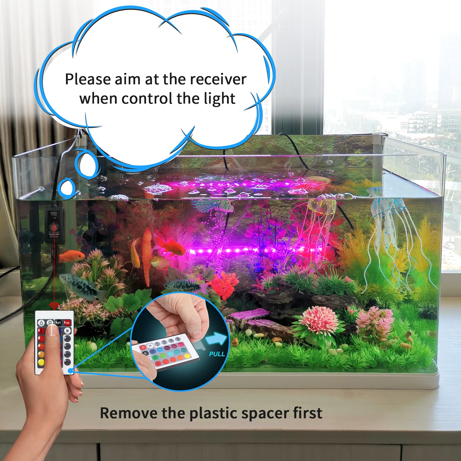 GL-51T Aquarium Completely Waterproof High Quality RGB Arowana LED Light for Wholesale