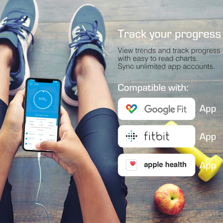 Wholesale High Accuracy Large Display Digital Bathroom Fitness Smart Body Fat Scale