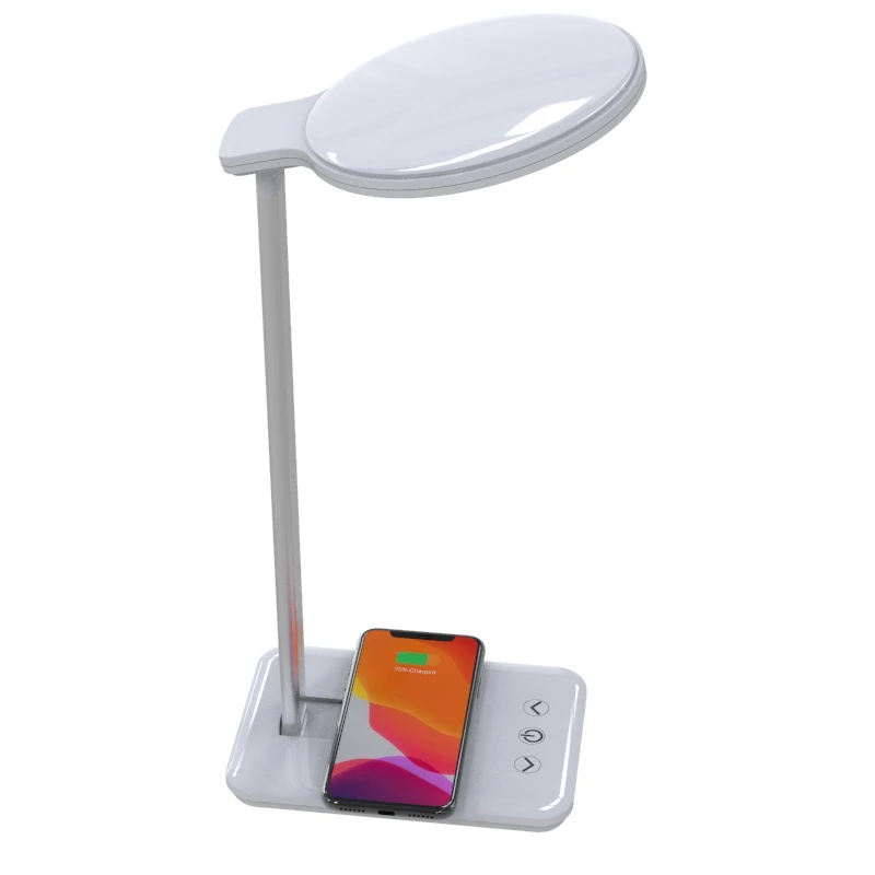 
2 в 1 оптовая продажа настольная лампа Беспроводное зарядное устройство складная QI Беспроводная зарядная лампа 
