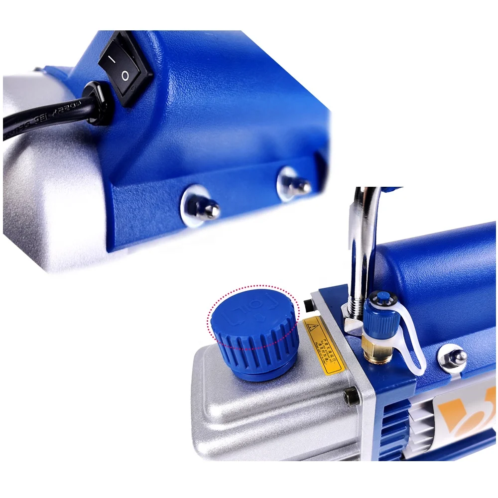 Rotary Vane Air Conditioner Refrigerator Pumping High Vacuum Vacuum Pump Air Inlet Thread 7-16-20 FY-1H-N 1L Portable