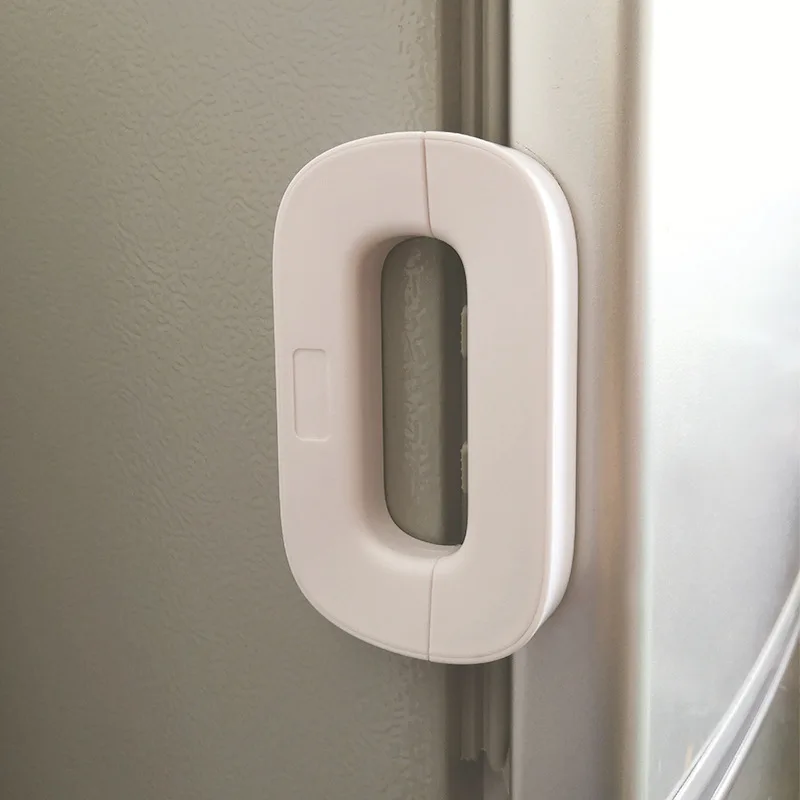Multi-Use Adhesive Straps function Kids Safety Cabinet Buckle Child Baby Proofing Latches Protector refrigerator door Fixed Lock