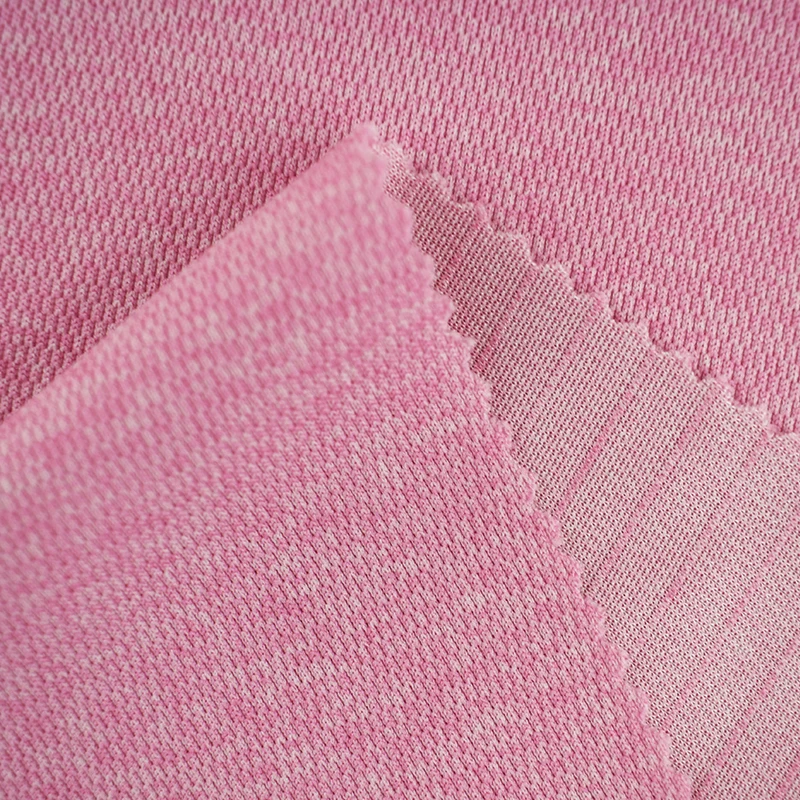 Fabric textiles wholesale Coolmax cationic bird eye mesh  fabric for t shirt